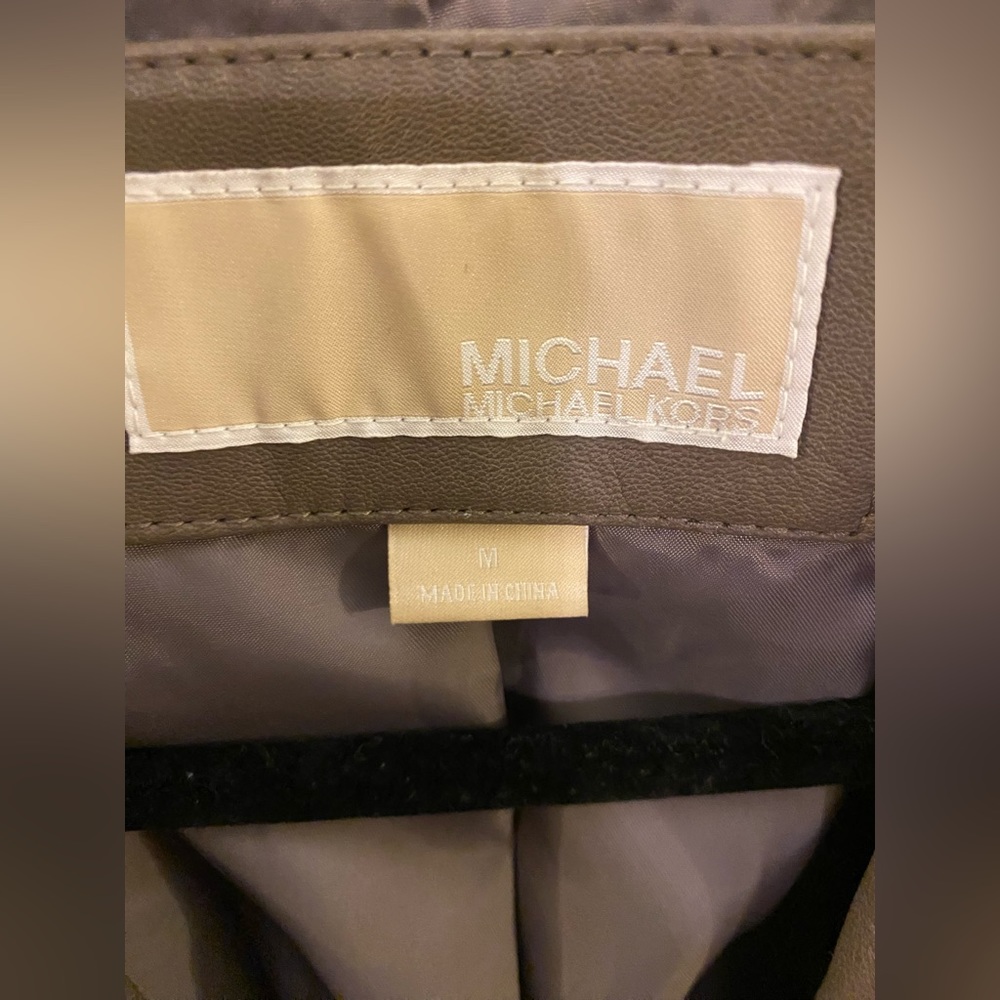 Michael Kors 100% Leather Moto Jacket - Picture 3 of 7